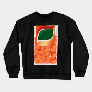 Orange flavoured mint candy illustration Crewneck Sweatshirt